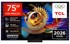 TCL SQD-Mini LED TV 75Q7D Pro, 75", 4K UHD, Google TV